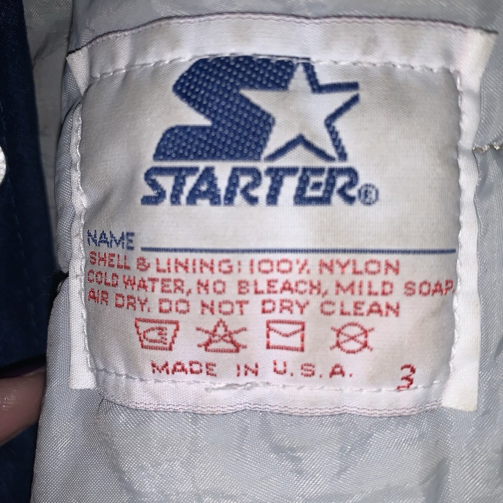 Dallas Cowboys‎ Vintage 90s Team NFL Starter Jacket Size XL New Haven CT EUC - Picture 7 of 14